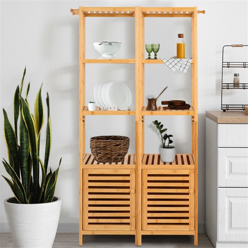 Bamboo bathroom cabinets - bathroom,